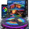 COB RGB+IC LED Strip Lights, IP67 Bright Dream Color COB LED Light Strip with RF Remote App Control Music Sync Color Changing for Garden Outdoor Home Decor Pool Patio Party DIY Decoration-1 Roll