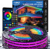 COB RGB+IC LED Strip Lights, IP67 Bright Dream Color COB LED Light Strip with RF Remote App Control Music Sync Color Changing for Garden Outdoor Home Decor Pool Patio Party DIY Decoration-1 Roll
