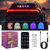 Smart Full-Color Flexible LED Car Screen – Waterproof, APP Controlled, Custom Animations